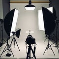 Professional Product Photography Studio Setup Royalty Free Stock Photo