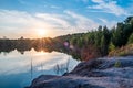 Dawning Tranquility: Lakeside Sunrise