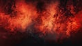 Volcanic Eruptions and Fiery Background. Collection of Orange, Red, and Black Smoke Banners with Armageddon Copy Space Royalty Free Stock Photo