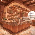 Elegant Chocolatier Workshop with Marble Countertop