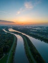 Twilight Serenade by the Riverbend Royalty Free Stock Photo