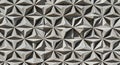 Geometric concrete facade star pattern texture Royalty Free Stock Photo
