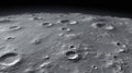 A black and white photo of the moon surface Royalty Free Stock Photo