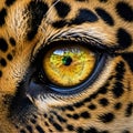 The image captures the texture of the fur and the depth of the eye Royalty Free Stock Photo