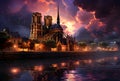 Ttimeless beauty and architectural grandeur of Notre-Dame Cathedral in Paris