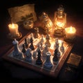 Antique Marble Chess Set: Timeless Elegance