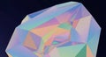 Iridescent geometric crystal abstract background Royalty Free Stock Photo