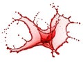 Dynamic red liquid splash Royalty Free Stock Photo