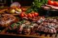 Argentine Parrilla with Grilled Meats and Chimichurri Sauce