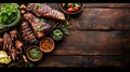 Argentine Parrilla with Grilled Meats and Chimichurri Sauce