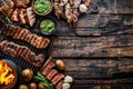 Argentine Parrilla with Grilled Meats and Chimichurri Sauce