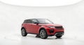 Red Range Rover Evoque in White Studio Royalty Free Stock Photo