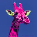 Bright Pink Giraffe