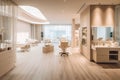 An image capturing the serene and luxurious ambiance of a salon, scalp massages, and overall relaxation. Generative AI