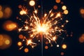 Festive Spark: Burning Bengal Fire Royalty Free Stock Photo