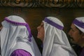 Holy Week in Guatemala: Procession on Jesus Nazarene of the Mercy on Palm Sunday in Antigua Guatemala