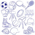 Sporting icons set Royalty Free Stock Photo