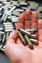 Image of Cartridges of .38 pistols ammo.