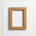 The image is centered and the shadow of the frame falls on the paper adding Royalty Free Stock Photo