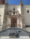 Door of the central church of Jerez de los Caballeros