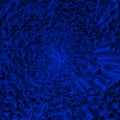Pure composition of blue xplosion of circles Royalty Free Stock Photo