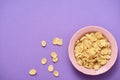 Image of Cereales or cornflakes with space for your text Royalty Free Stock Photo