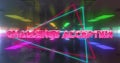 Image of challenge accepted text over neon pattern background Royalty Free Stock Photo