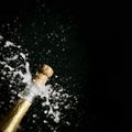 a champagne cork is popping out Royalty Free Stock Photo