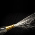 champagne splashing out of the bottle Royalty Free Stock Photo