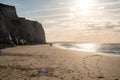 Sunset Promenade by the Cliffs Royalty Free Stock Photo