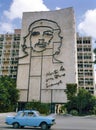 Image of Che Guevara on government building