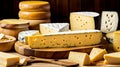 Different cheeses from different parts of the world Royalty Free Stock Photo