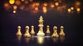 Image of chess game. Business, competition, strategy, leadership, and success concept Royalty Free Stock Photo