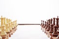 Image of chess pieces on a chessboard Royalty Free Stock Photo