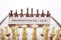 Image of chess pieces on a chessboard Royalty Free Stock Photo