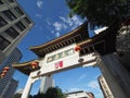 Image of the Chinatown Gateway in Boston Royalty Free Stock Photo