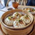 Image of Chinese food that Baozi or Steamed Buns Royalty Free Stock Photo