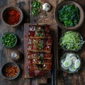 Image of Chinese food that Braised Pork Belly or Dongpo Rou