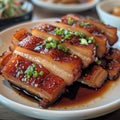 Image of Chinese food that Braised Pork Belly or Dongpo Rou
