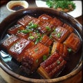 Image of Chinese food that Braised Pork Belly or Dongpo Rou