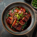 Image of Chinese food that Braised Pork Belly or Dongpo Rou