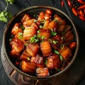 Image of Chinese food that Braised Pork Belly or Dongpo Rou