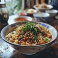 Image of Chinese food that Dan Dan Noodles