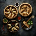 Image of Chinese food that Dumplings or Jiaozi