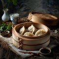 Image of Chinese food that Dumplings or Jiaozi