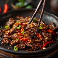 Image of Chinese food that Hunan Beef