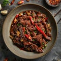 Image of Chinese food that Hunan Beef