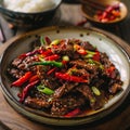 Image of Chinese food that Hunan Beef