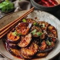 Image of Chinese food that ma po eggplant