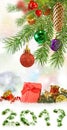 Image of Christmas decorations closeup Royalty Free Stock Photo